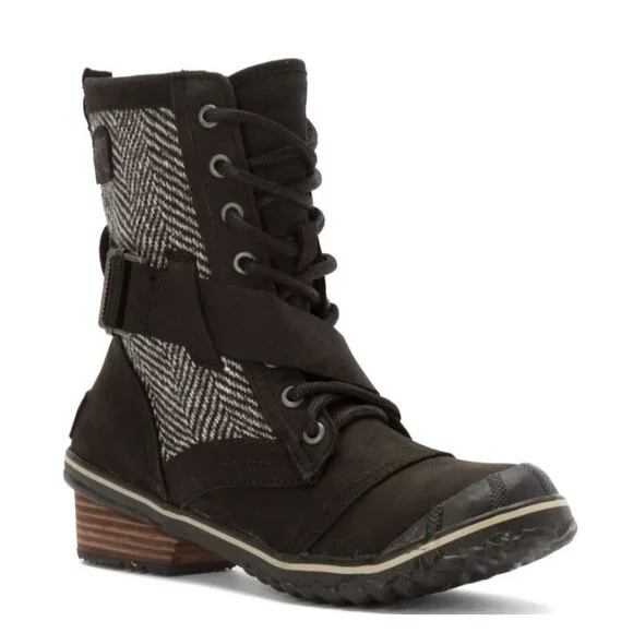 NWOB Sorel Womens Herringbone Slimboot Lace Boot Women's 10, No box - Picture 16 of 17